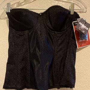 Dominque black lace bridal corset.